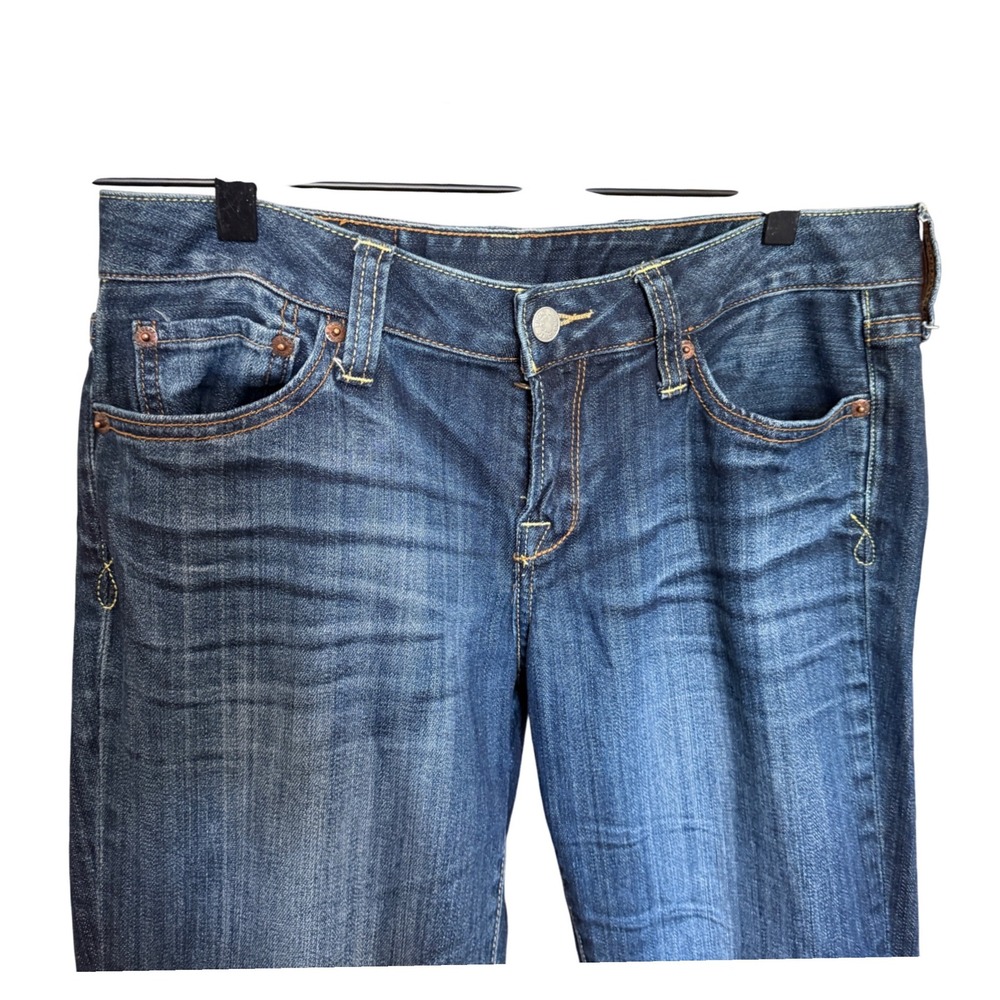 Lucky Brand Lola‎ Straight Jeans Size 8/29 Dark Wash Excellent Mid Rise Festival - Picture 3 of 8